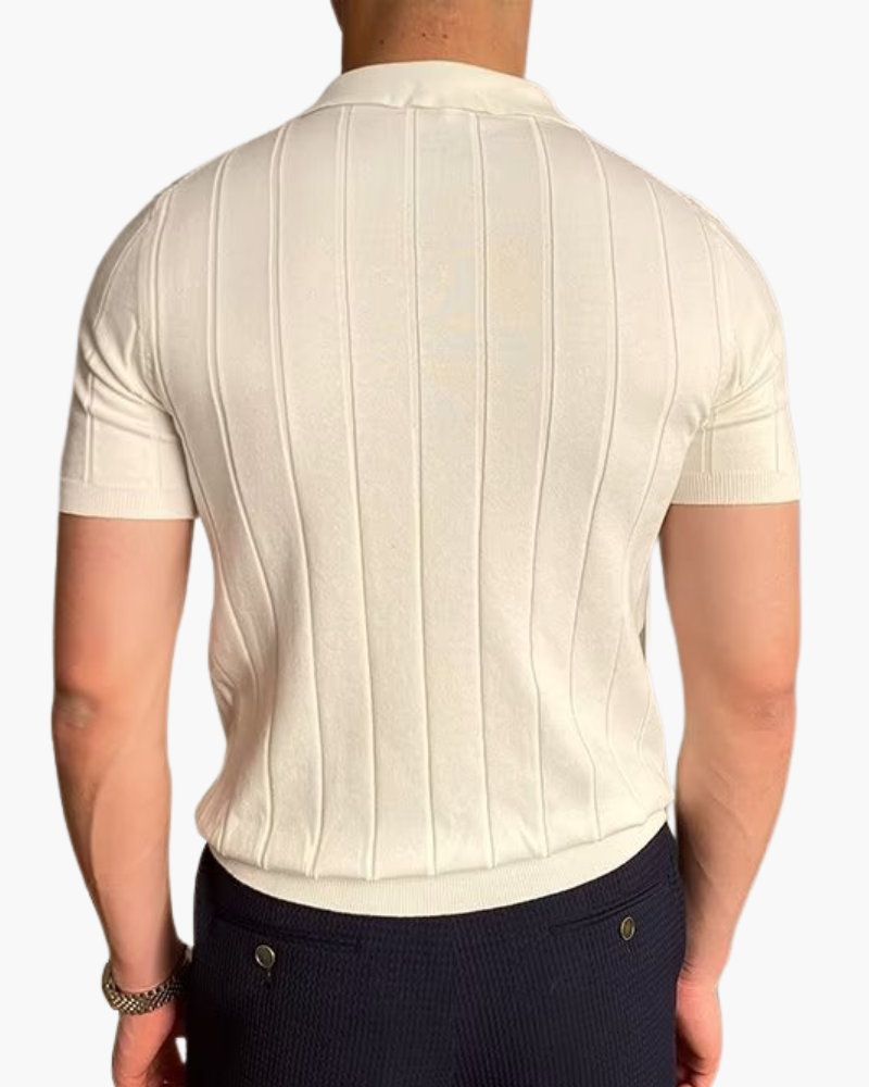 Soria | Polo de Algodón Rayado