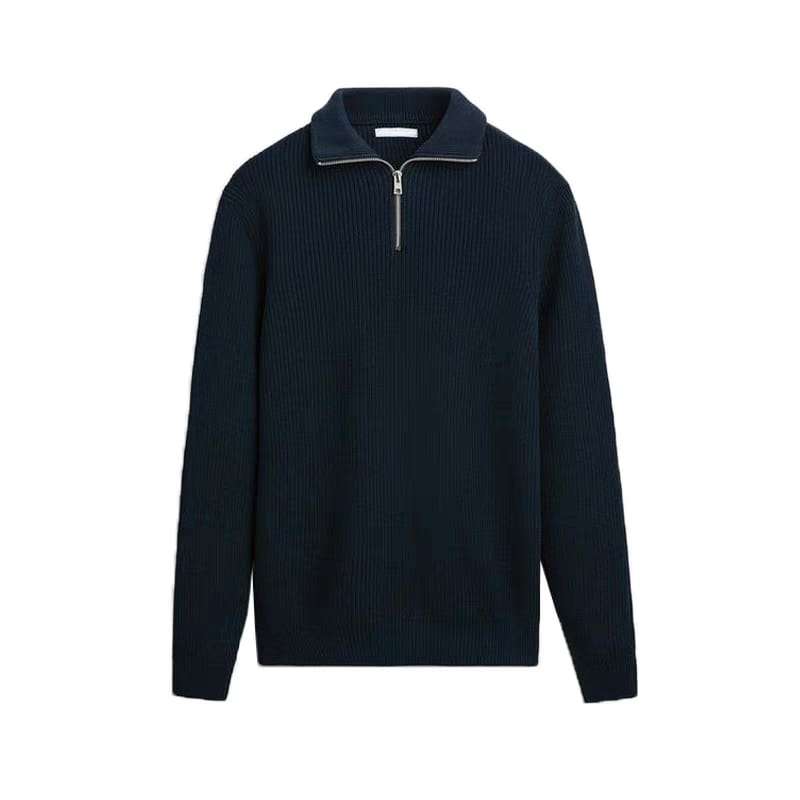 Pamplona | Sudadera de media cremallera con elegante diseño de punto
