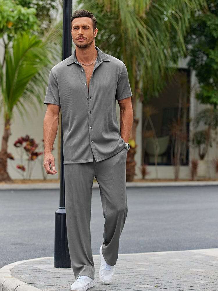 Melilla | Conjunto de Camisa de Corte Suelto
